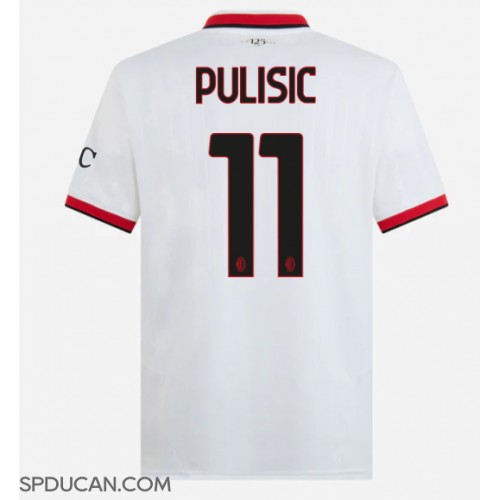 Muški Nogometni Dres AC Milan Christian Pulisic #11 Gostujuci 2024-25 Kratak Rukav